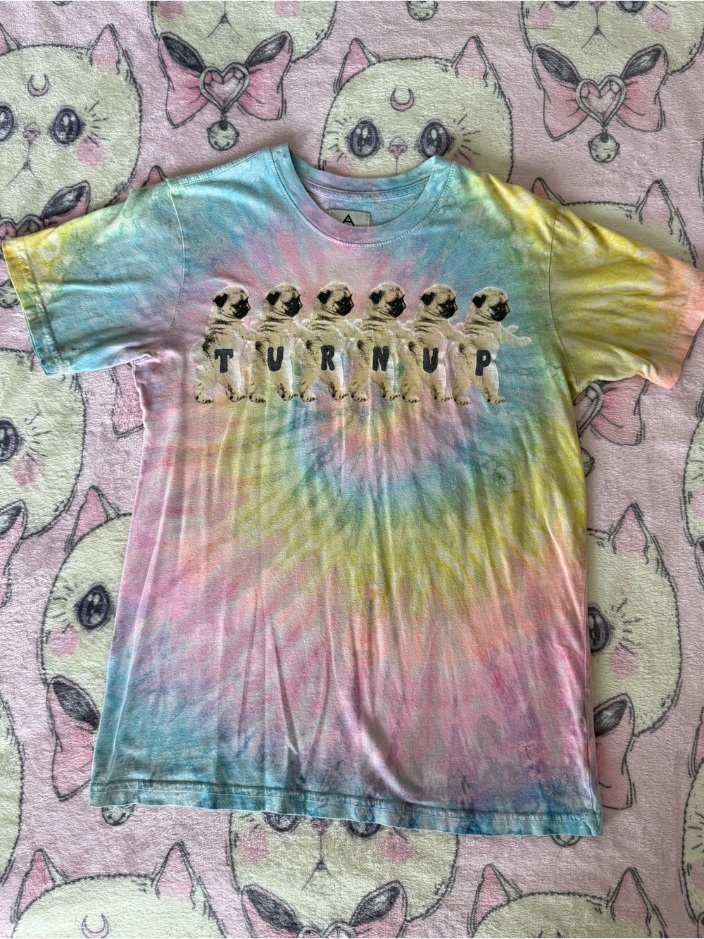UNIF ‘Turn Up’ Pug Tie-Dye T-Shirt
